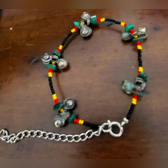 Bohemian Beaded Anklet - Picture 4 of 6